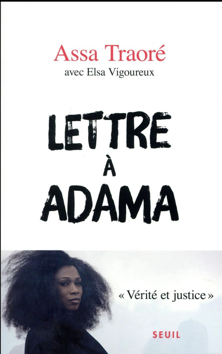 Couverture « Lettre à adama »