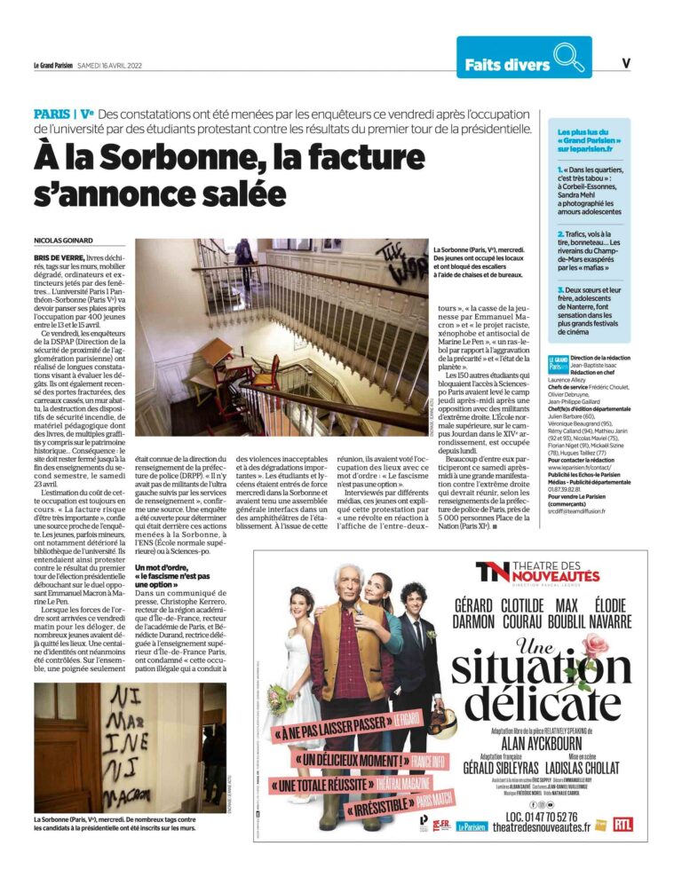 À la Sorbonne, la facture s’annonce salée