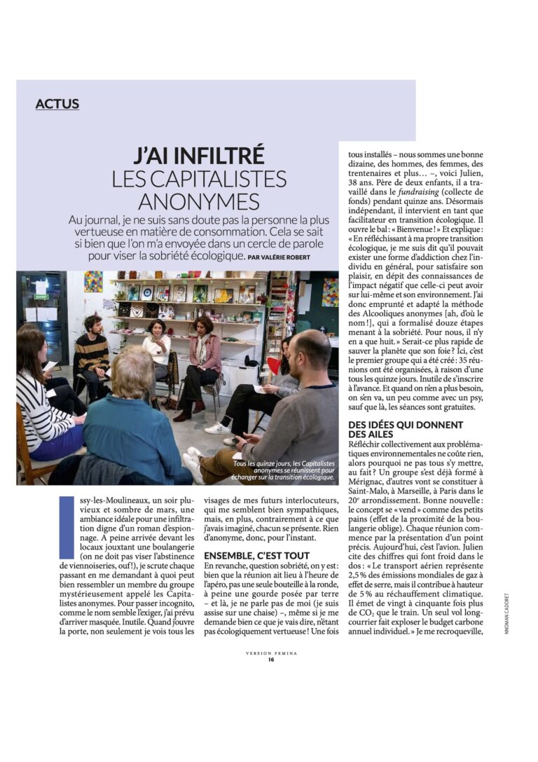 J’ai infiltré les capitalistes anonymes