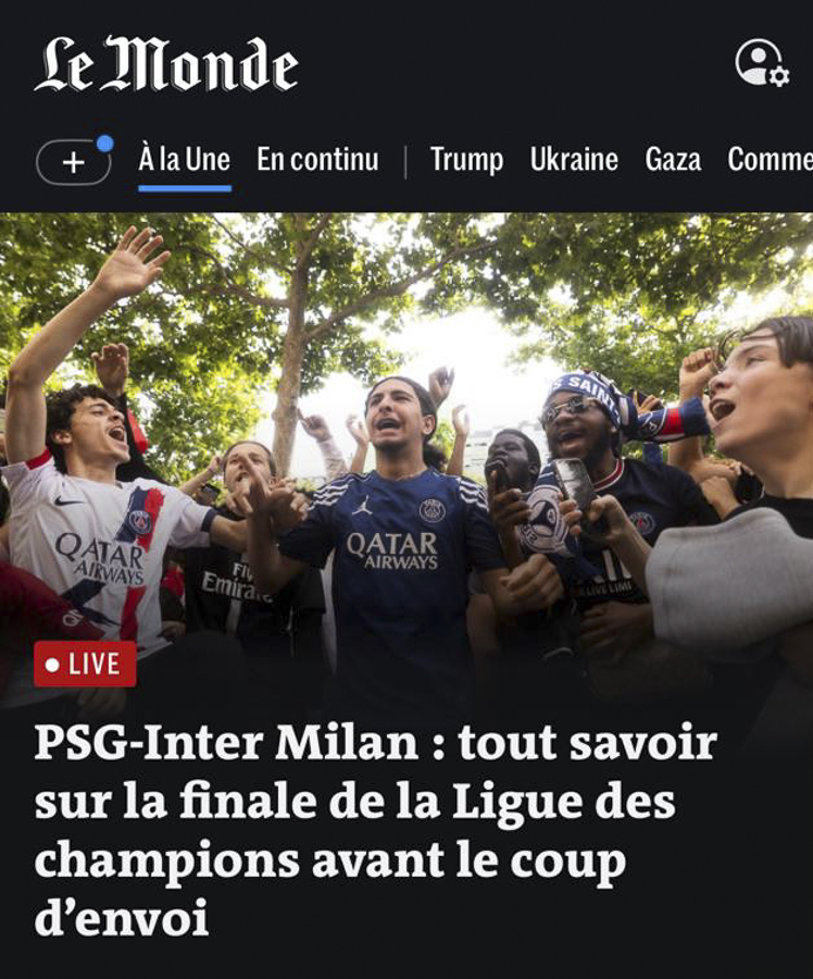 Finale PSG-Inter Milan