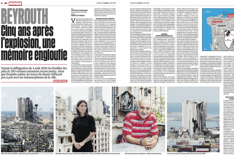 Beyrouth, Cinq ans après l’explosion, une mémoire engloutie